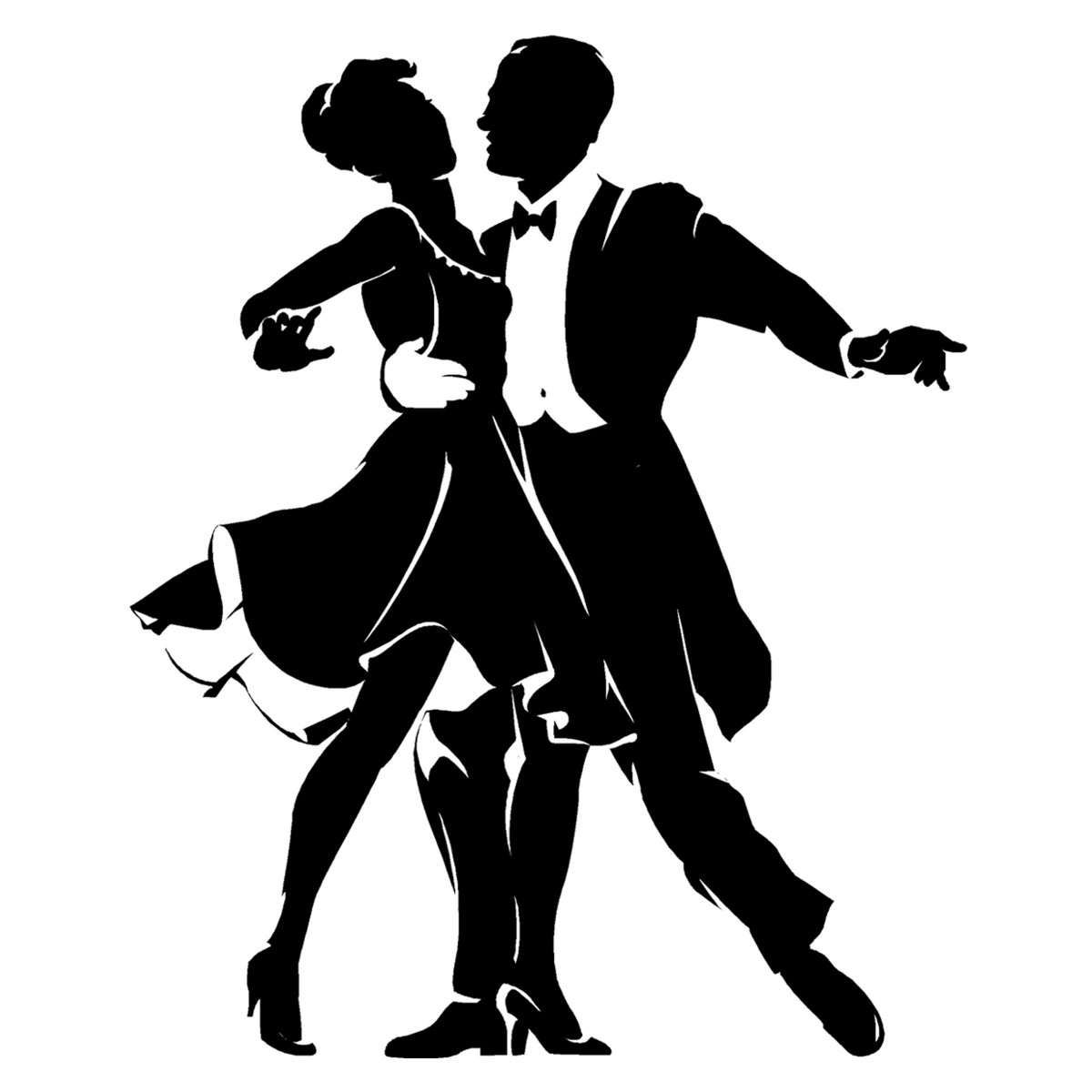 free dance clipart black and white - photo #28