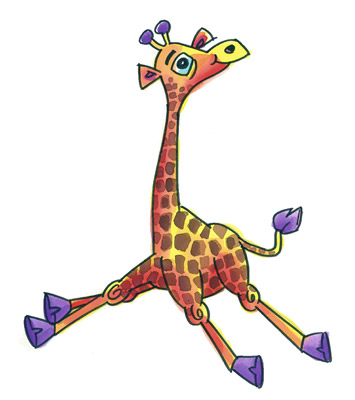 Cute Baby Cartoon Giraffe - ClipArt Best