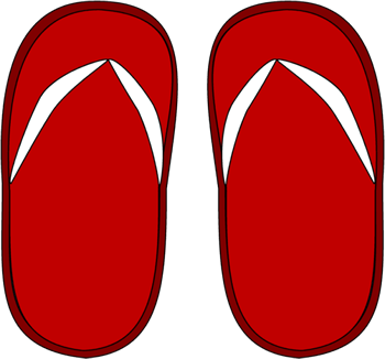 Red Flip Flops Clip Art - Red Flip Flops Image
