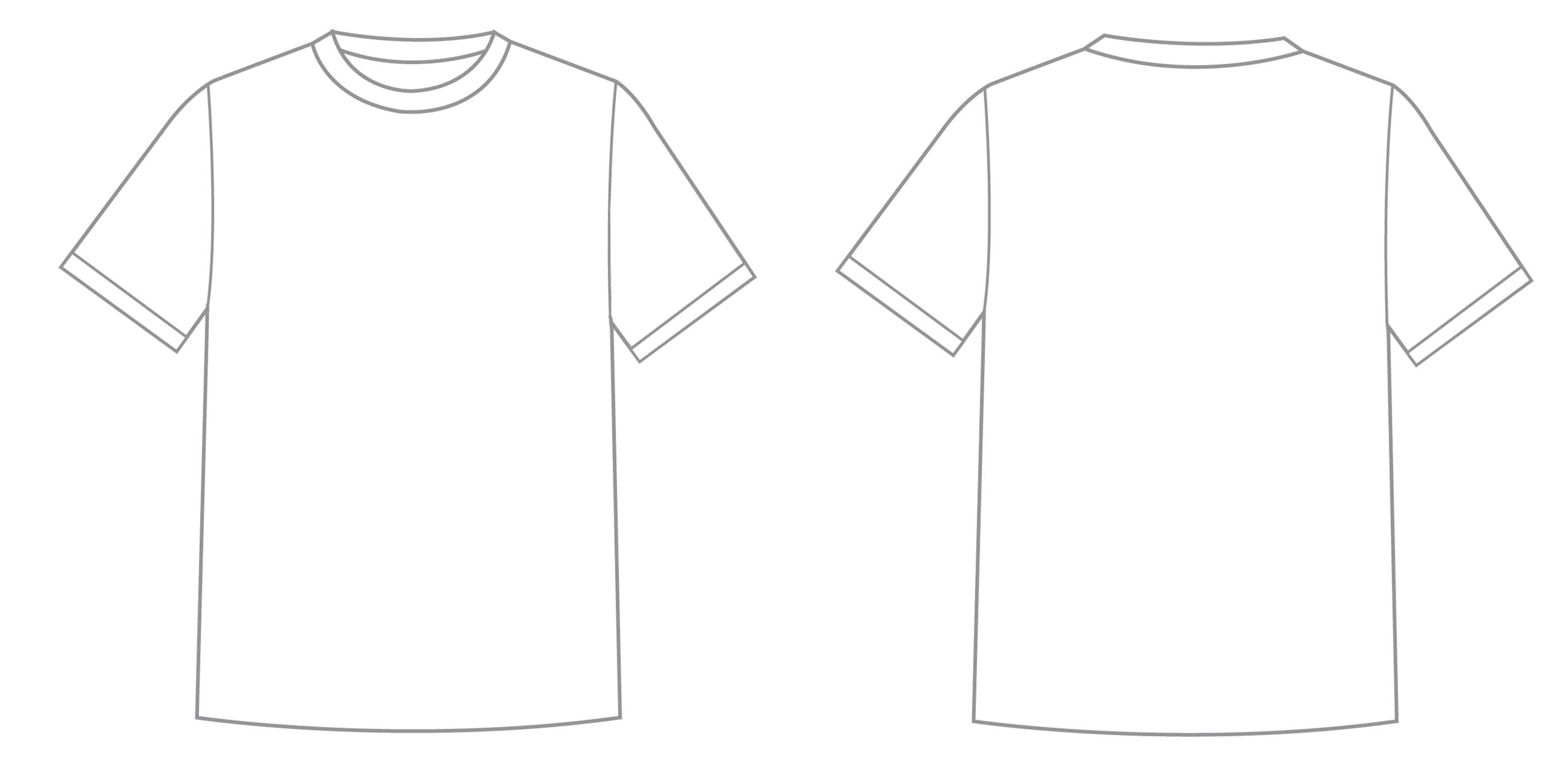 T shirt Template Cliparts co