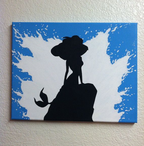 Disney Silhouette Painting - The Little Mermaid, Part of Your ...