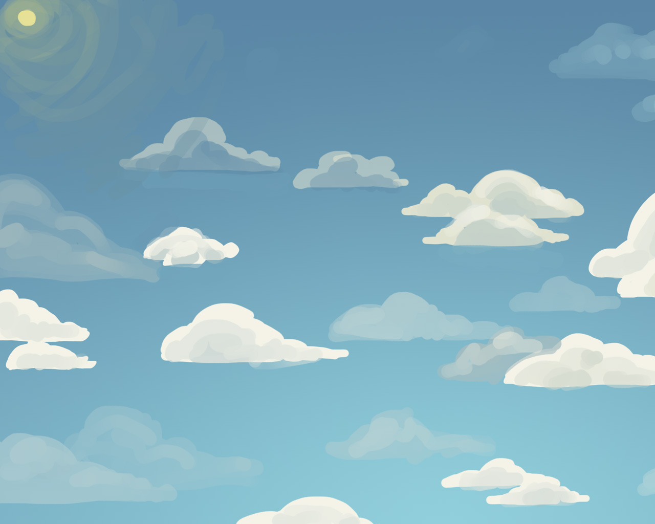 Cartoon clouds wallpaper comics desktop background | Cartoon ...