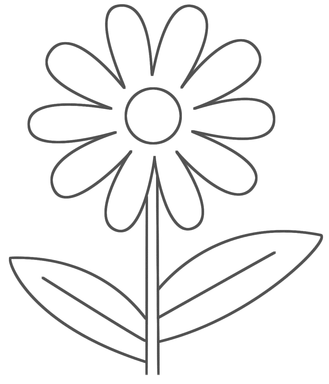 Flowers coloring pages free printable and painting | Download free ...