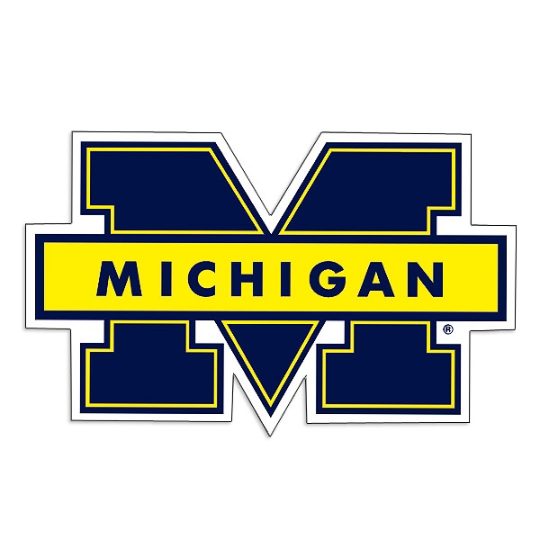 Michigan Wolverines University of Michigan 8" Logo Magnet