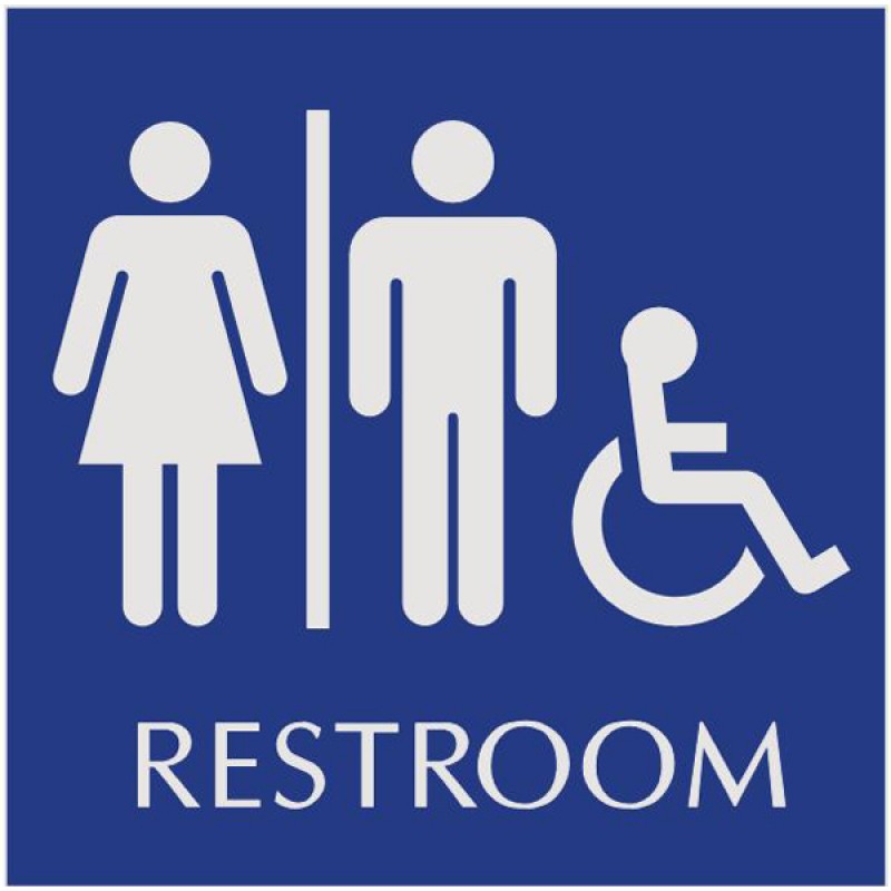 basic engraved restroom signs & bathroom signs for family, unisex ...