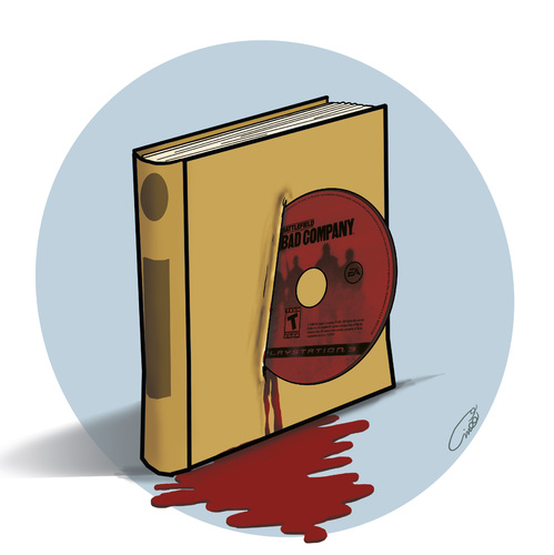 The Cartoon Story of Print Books vs. e-books | Drifting Pages