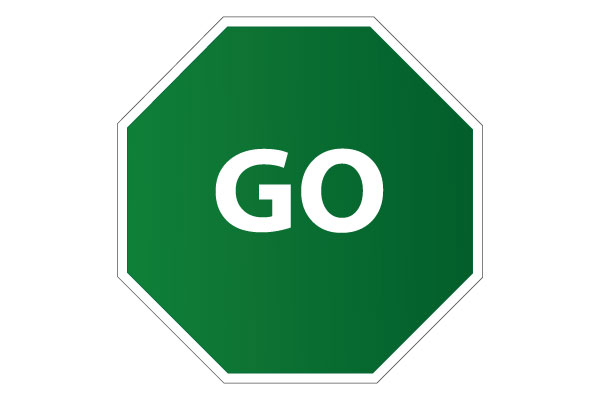 Printable Go Sign for Traffic Road Signs Free Download
