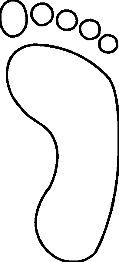 Footprint Template Printable - Cliparts.co