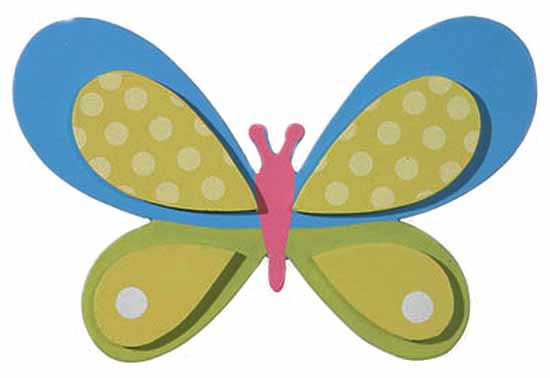 Finished Wooden Butterfly Cutout - Wood Cutouts - Unfinished Wood ...