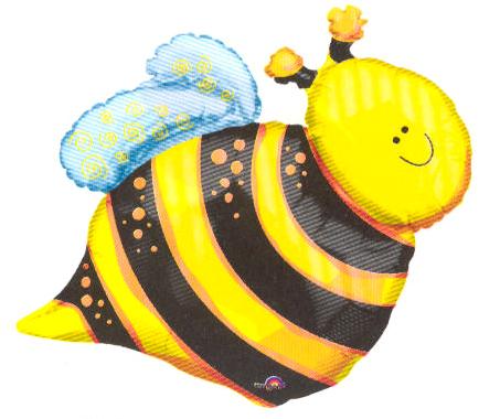 Bumble Bee Balloon, Bumble Bee Mylar Balloon