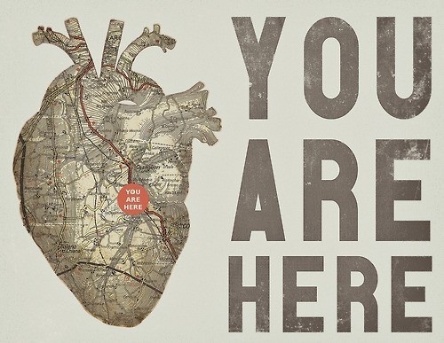 This is kinda cool! The map is inside the heart, you could have ...