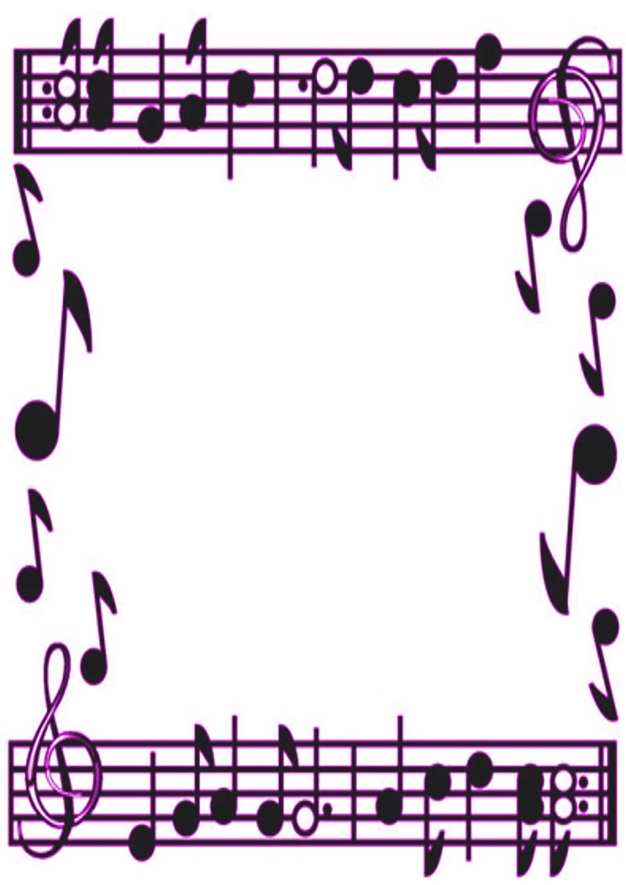 Purple Music Border by KirstyLouiseWilson on DeviantArt