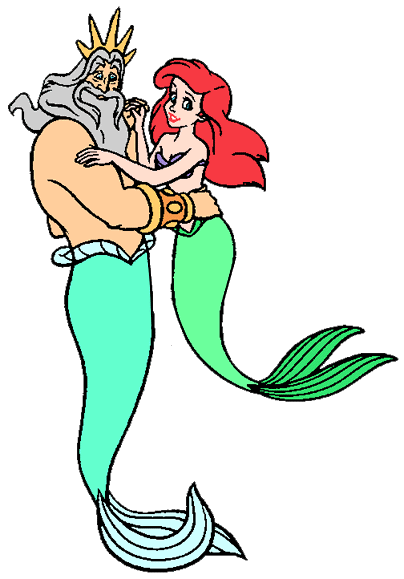 King Triton and Ariel's Sisters Clipart from Disney's The Little ...