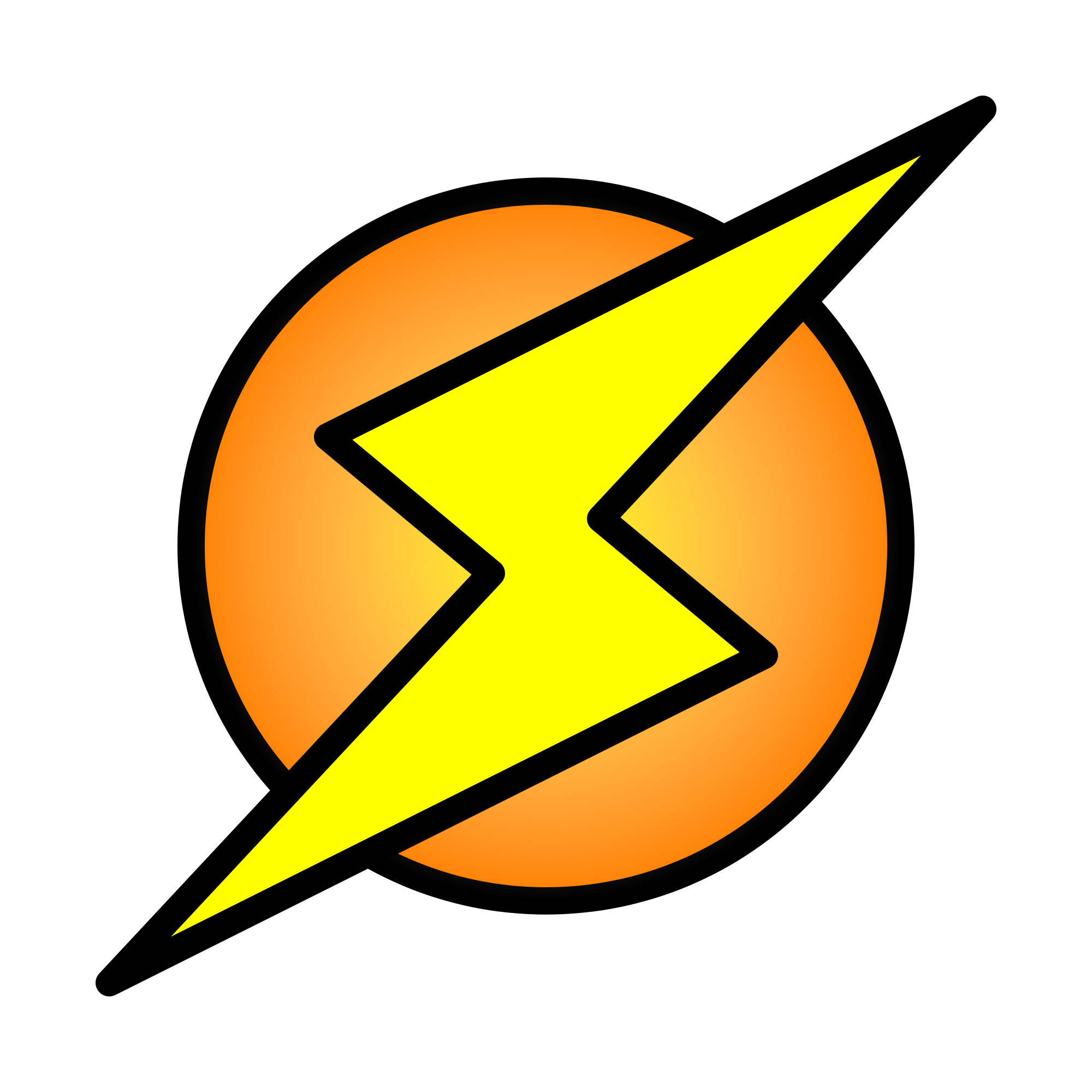 File:Lightning Bolt on Circle.svg - Wikimedia Commons