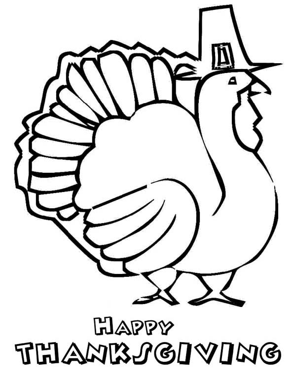 Thanksgiving Day Turkey in Art Graphic - Free & Printable Coloring ...