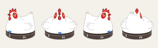 Animated Chicken Cooking Timer on Behance