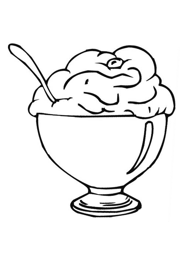Coloring Pages Of Ice Cream Cup | Rubber, Clear, Digi Stamps ...
