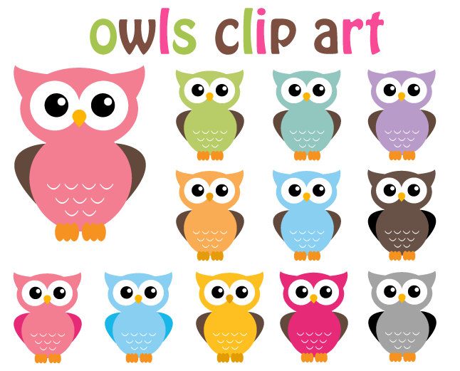 Retro Owl Clip Art - Gallery