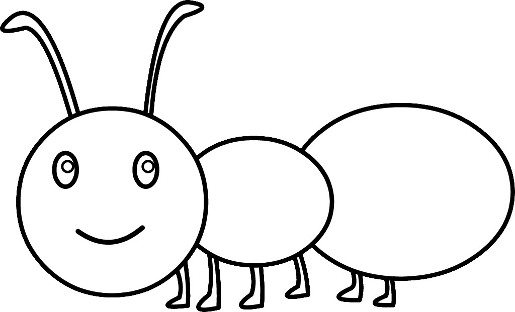 Ant Clipart Black And White