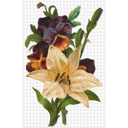 Flower Clip Art Pansy Lily Bouquet Image