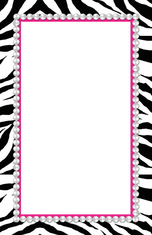 Zebra Print Border Template Cliparts.co