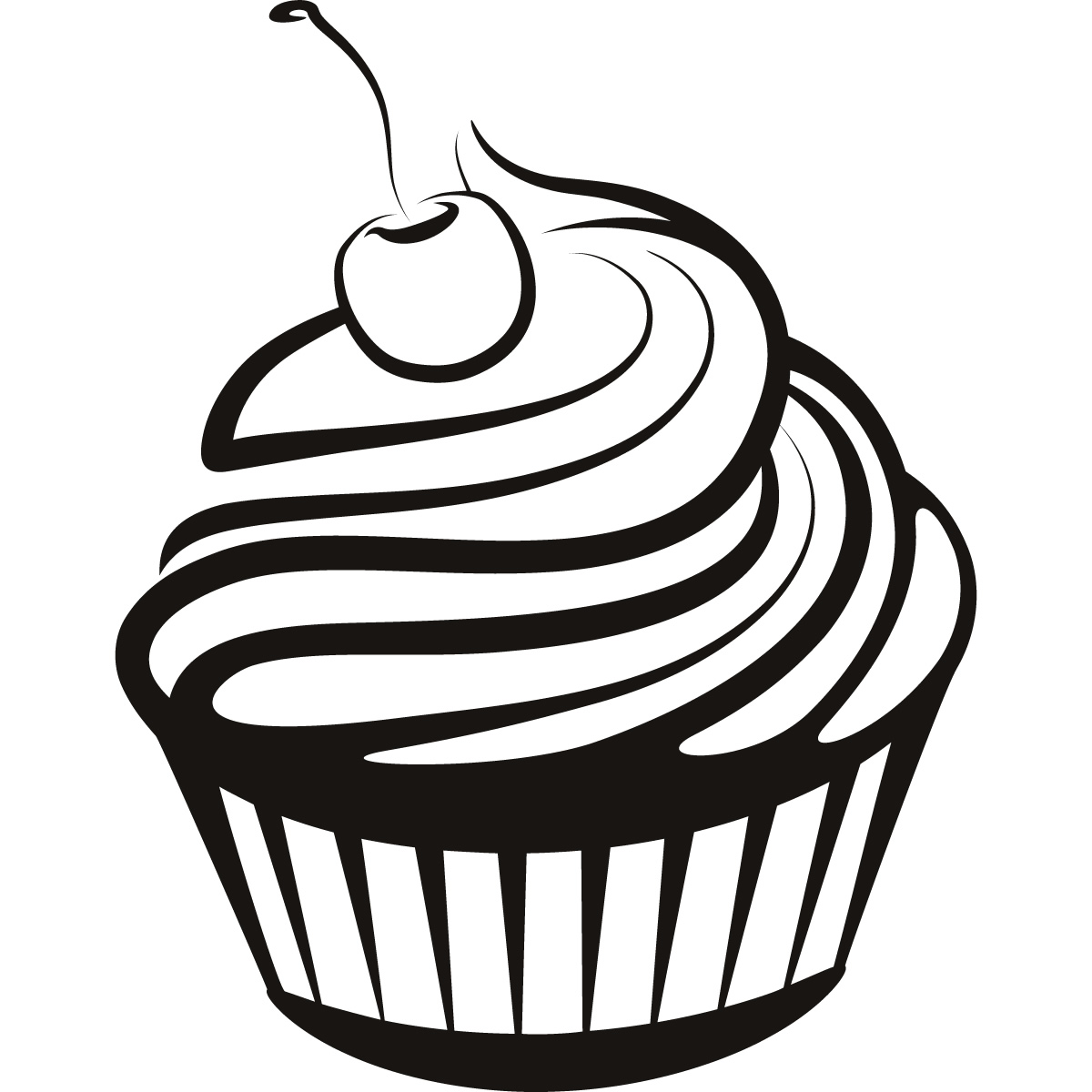 Cupcake Line Drawing Cliparts.co