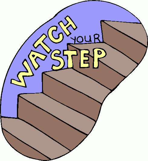 watch your step clipart - photo #11