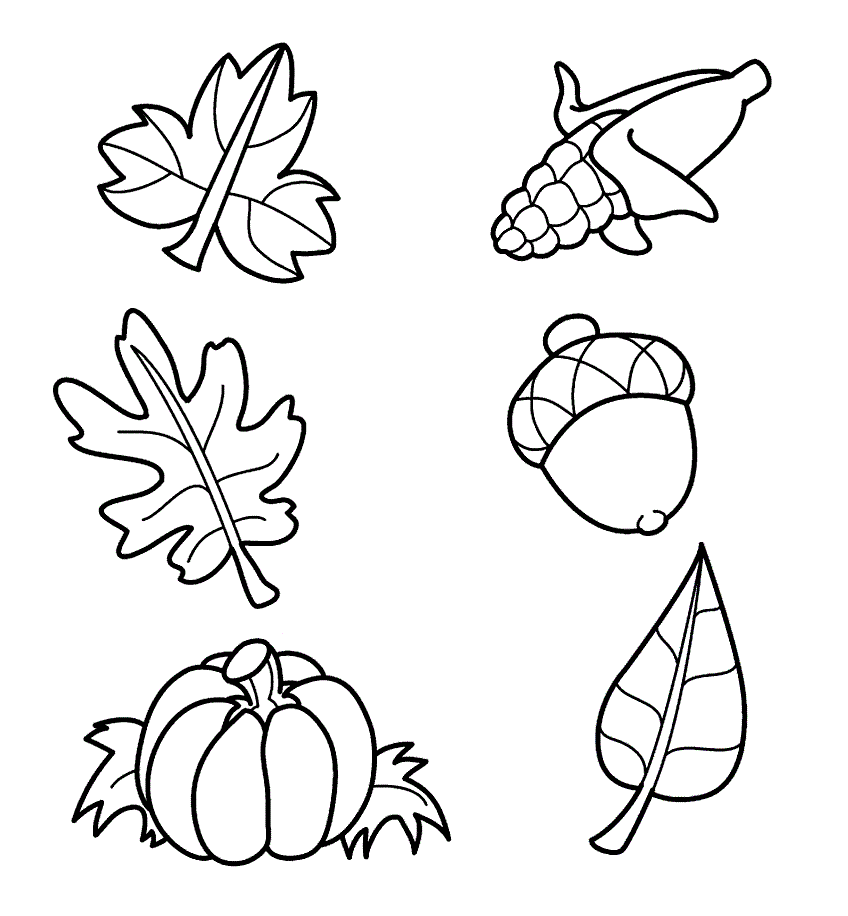 Autumn Season Coloring Pages | World Of Pictures