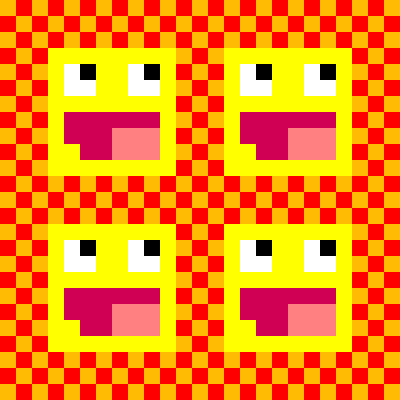 piq - pixel art | "epic face" [100x100 pixel] by greencat