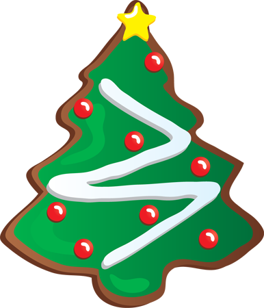Clip Art of a Christmas Tree Cookie - ClipArt Best - ClipArt Best