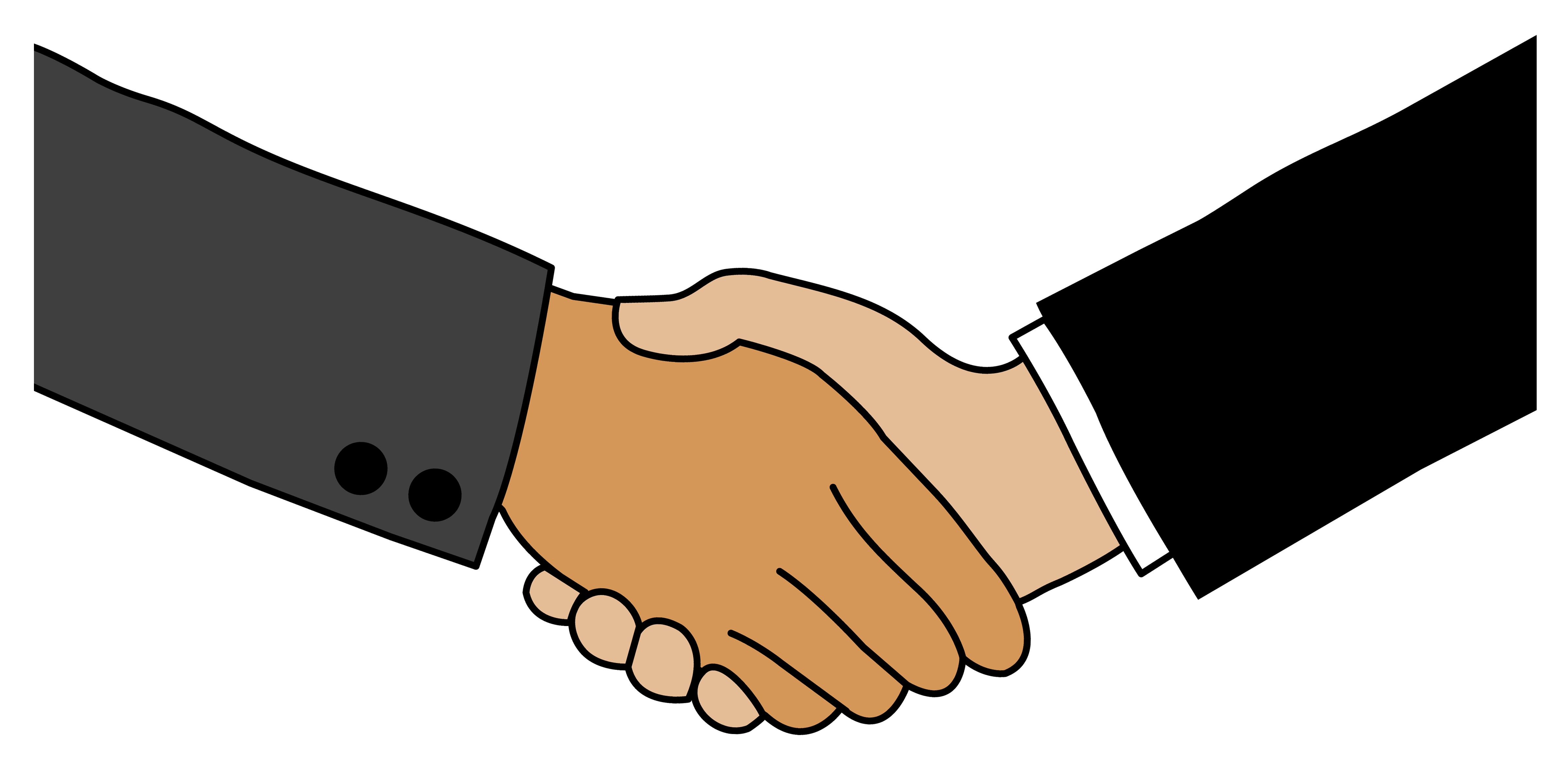 Business Handshake - Free Clip Art