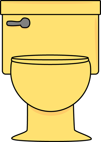 Yellow Toilet Clip Art - Yellow Toilet Image