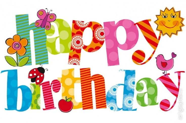 Happy Birthday Clipart Wishes, Coloring Pages, Sheets, Activities ...