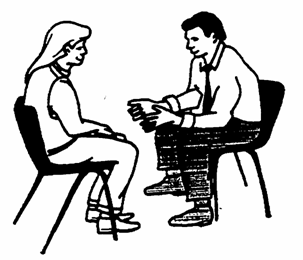 Pix For > Two People Talking Clipart