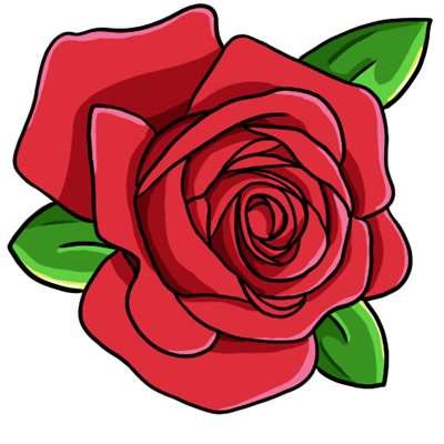 Rose clip art | Things To Draw | Pinterest