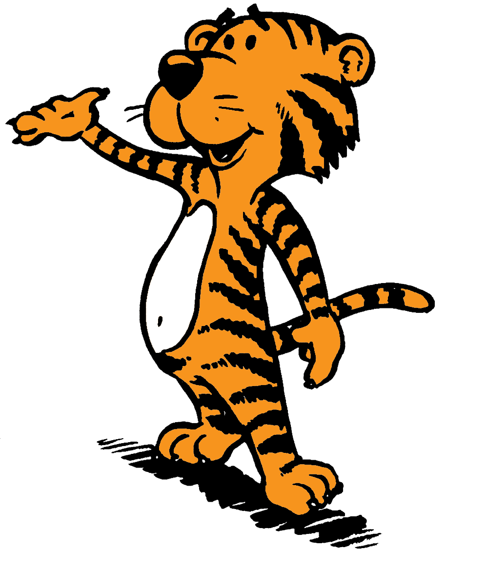 tiger reading clipart - photo #22