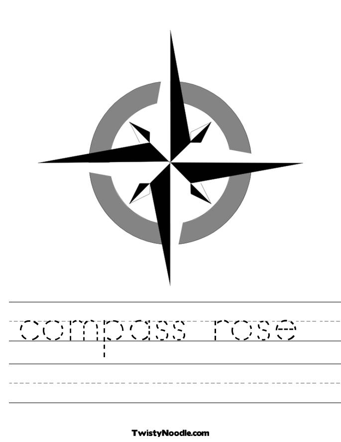 Blank Compass Rose Worksheet - Cliparts.co