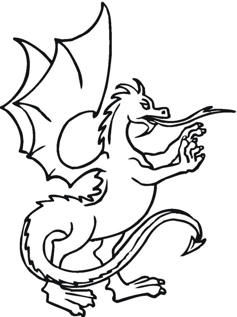 Dragon Coloring Picture | Ace Images