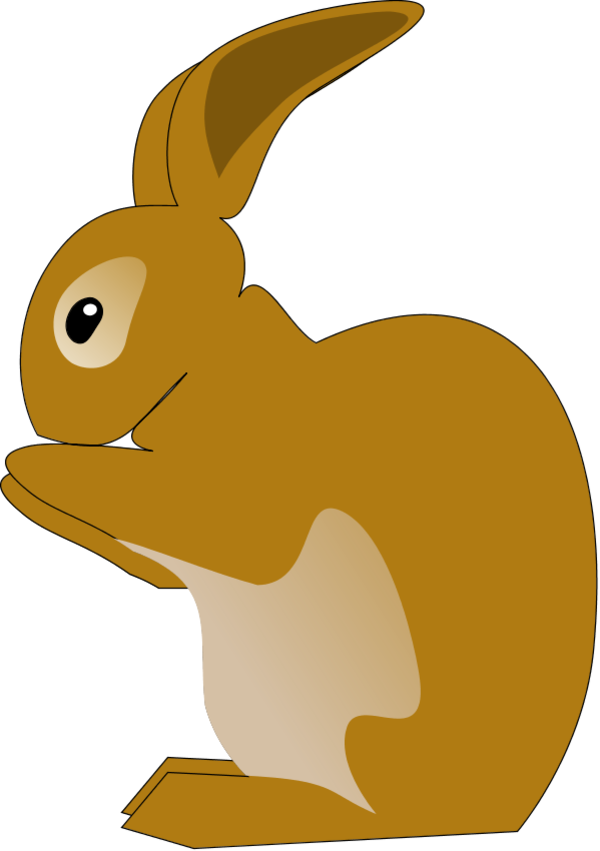 rabbit clip art - vector Clip Art