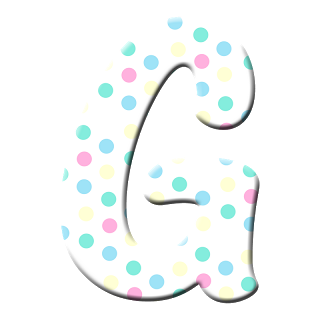 GRANNY ENCHANTED'S BLOG: "Pastel Dots" PNG Free Scrapbook Alphabet