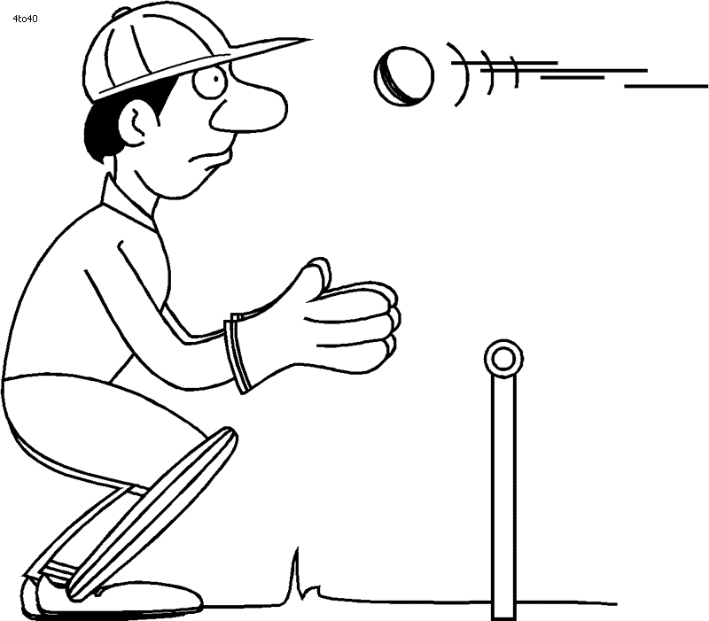 Sports Coloring Pages, Cricket Top 20 Games & Sports Coloring ...