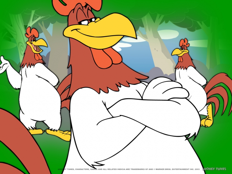 Cartoon rooster i say son that s a joke son who apparently