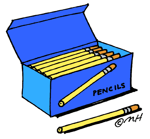 pencil box (in color) - Clip Art Gallery