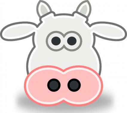 Tango Style Cow Head clip art - Download free Other vectors