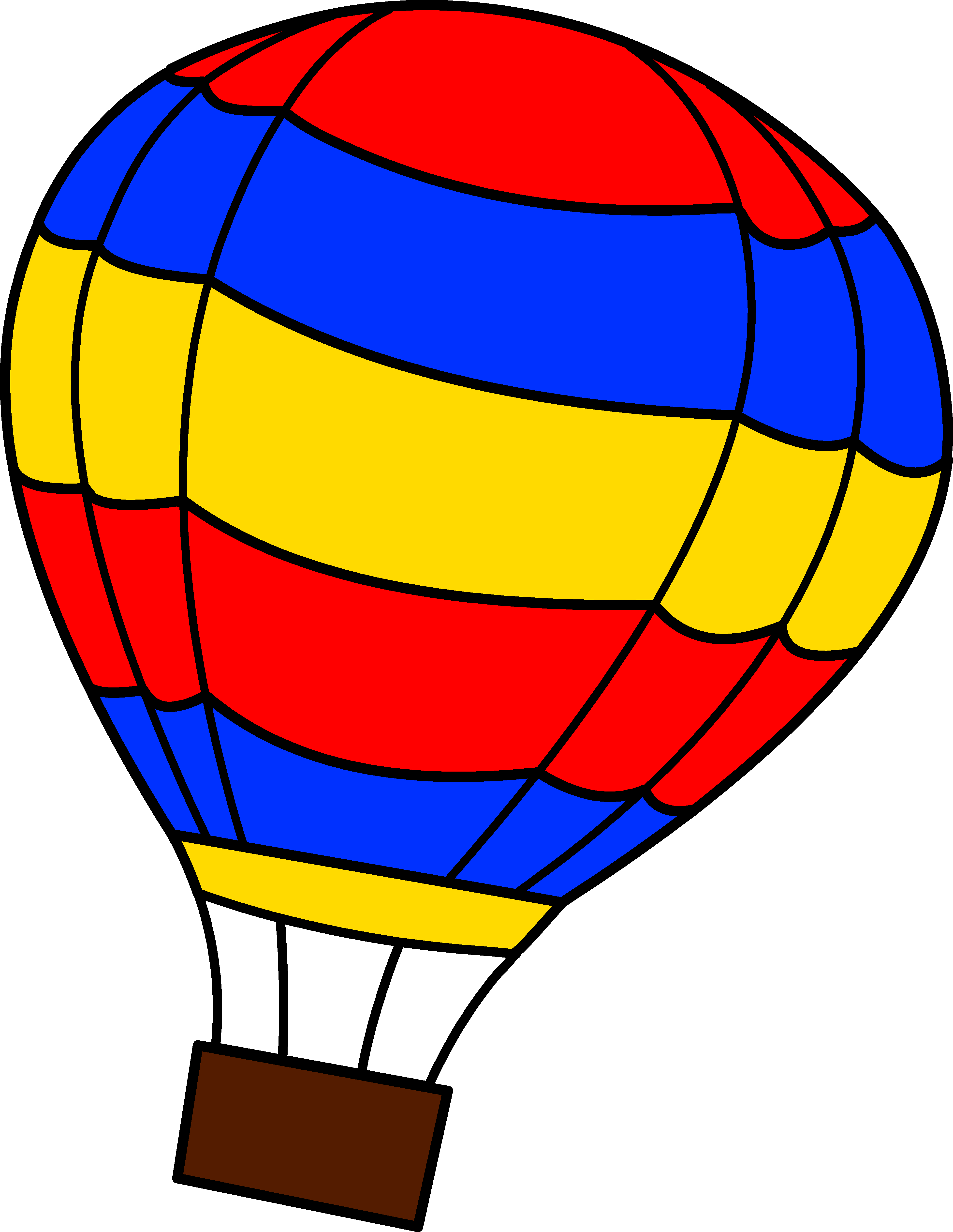 Colorful Hot Air Balloon Clipart | Clipart Panda - Free Clipart Images