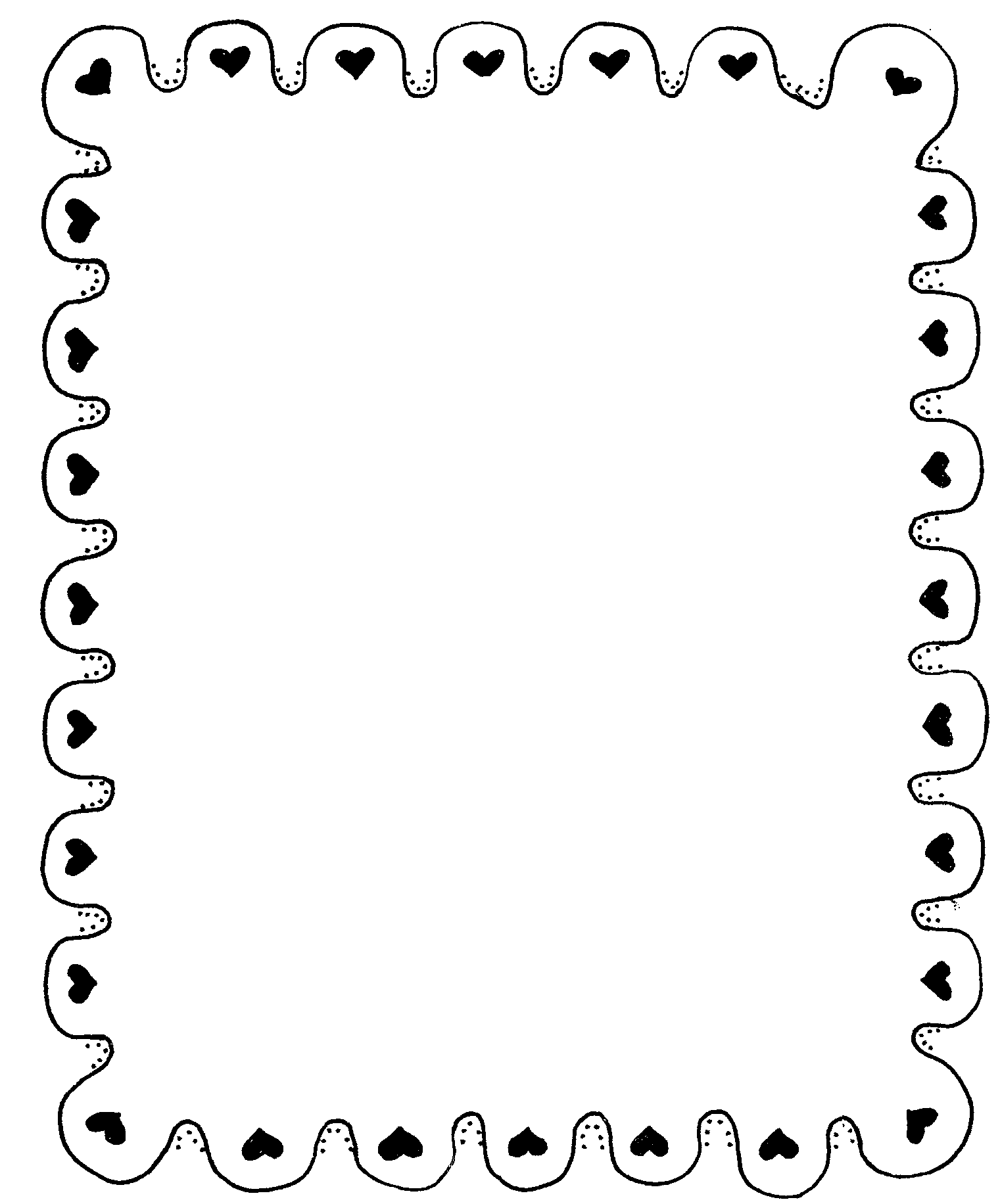 free black and white clip art borders - photo #24