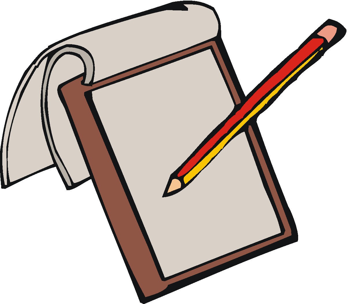 Pencil And Notebook Clipart | Clipart Panda - Free Clipart Images