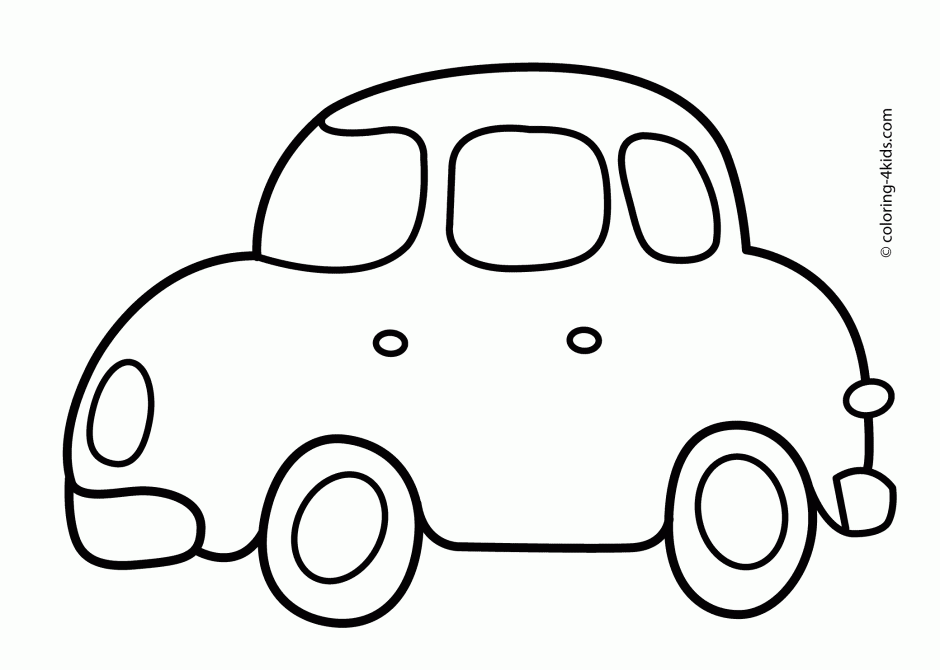 car coloring pages easy - photo #3