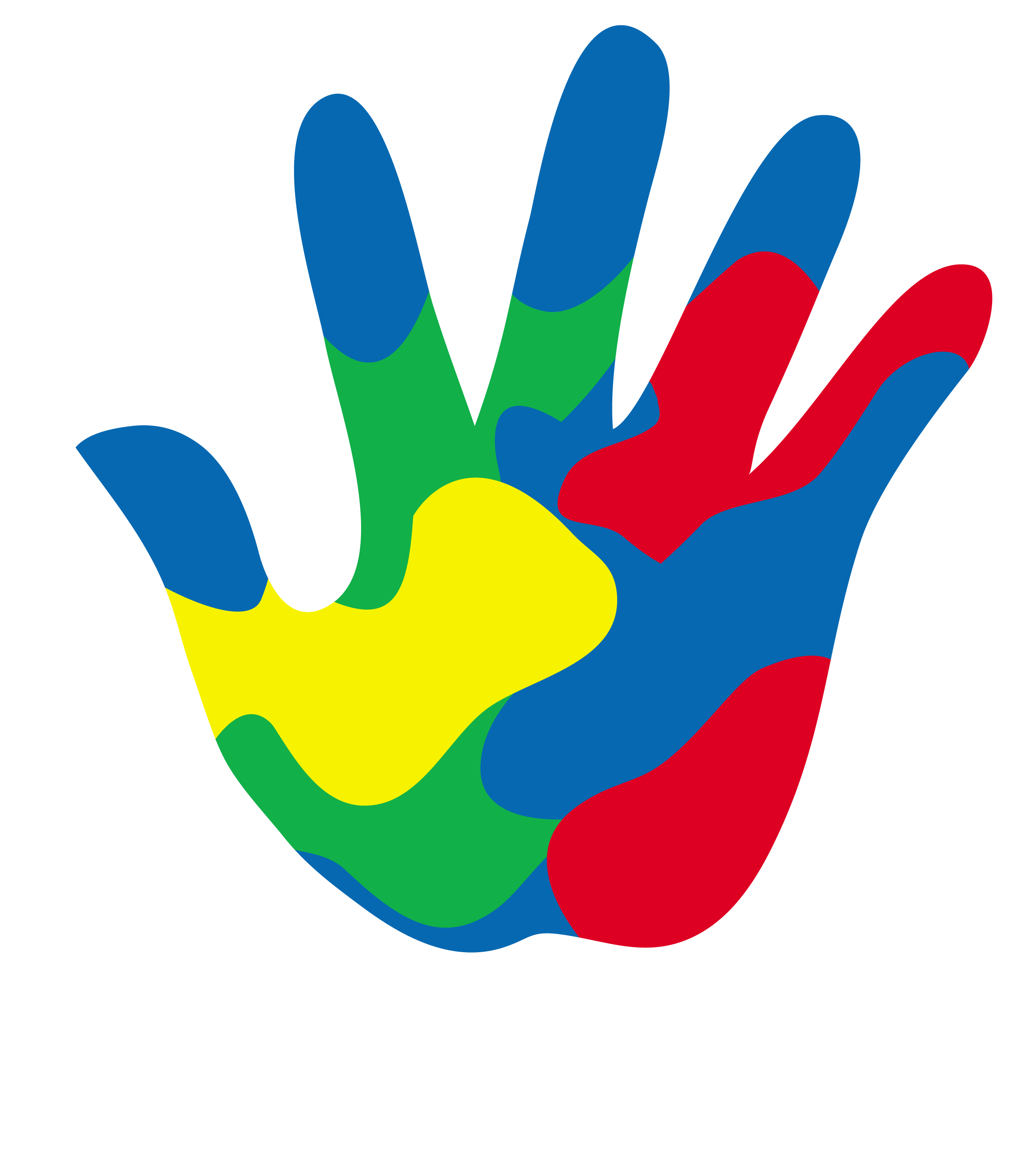 Small Hand Covered in Paint - Free Clip Art