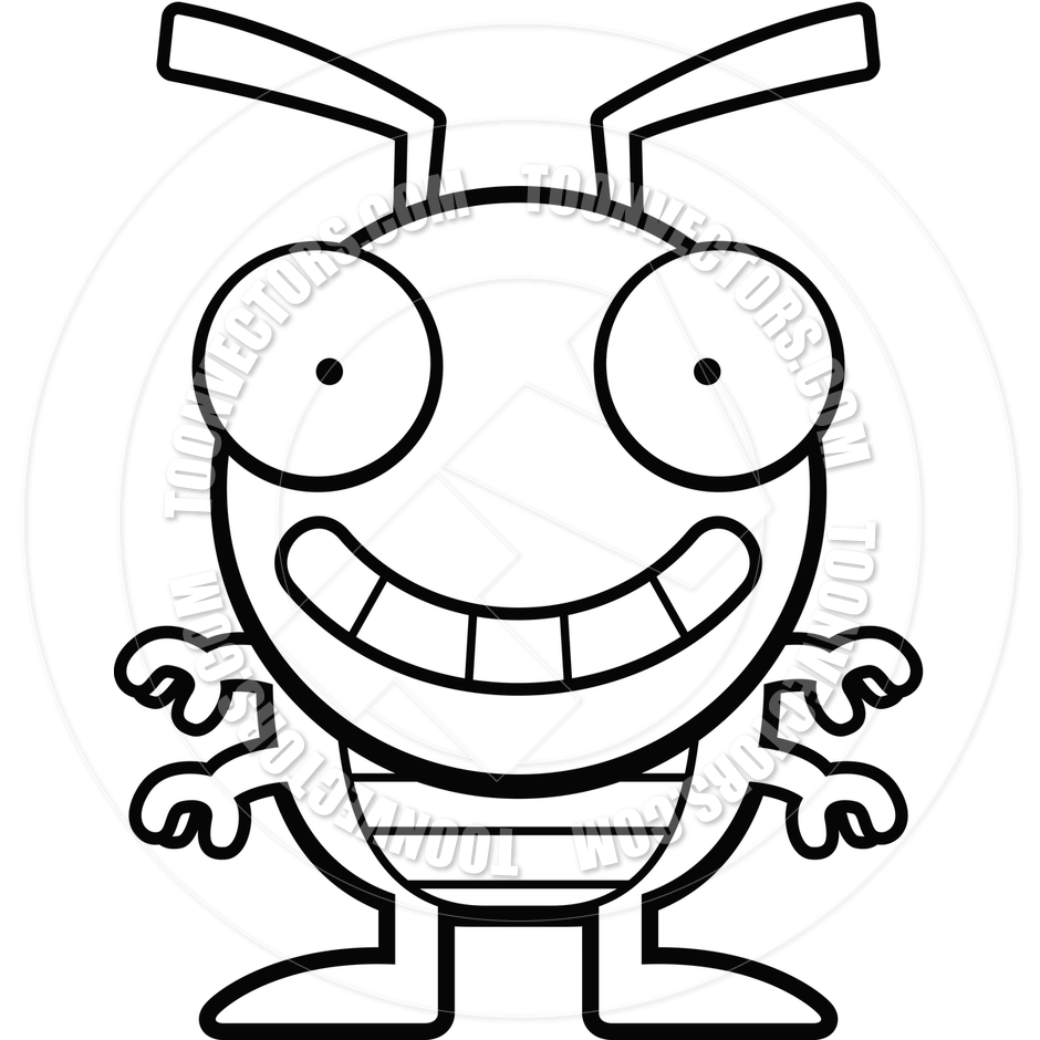 free black and white clip art bugs - photo #9
